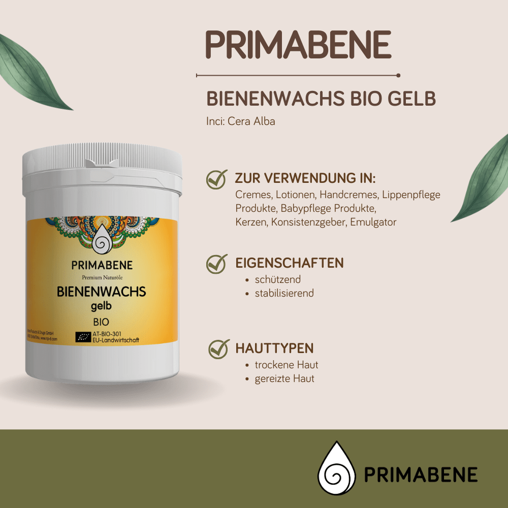 Bild von Bienenwachs gelb Bio